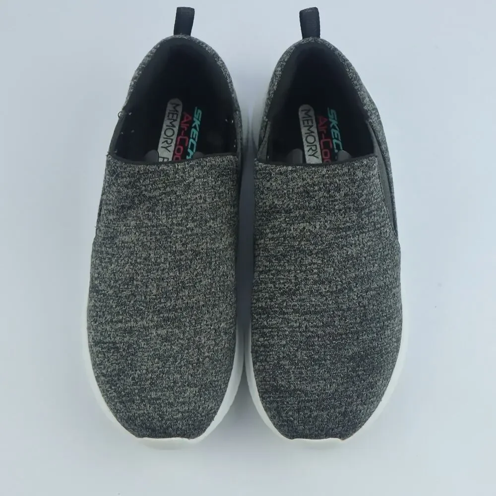 Skechers Size 11 Memory Foam Sneaker Shoes Ultra Flex 12848 Stretch Gray White